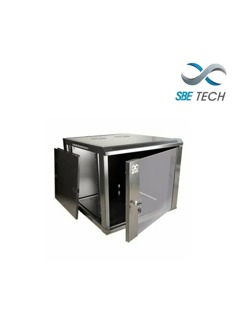 SBETECH GNLPAR12URP- GABINETE DE PARED / 12 UR / CAPACIDAD DE CARGA DE 60 KG / ANCHO 600 MM X PROFUNDIDAD 600 MM X ALTO 640 MM / PUERTA DELANTERA DE CRISTAL TEMPLADO-Gabinetes Piso / Pared-SBE TECH-Bsai Seguridad & Controles