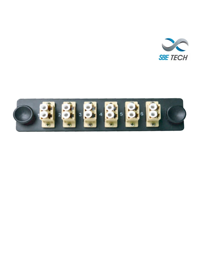 SBETECH SBE-6LC - PLACA CON 6 ACOPLADORES LC DÚPLEX MULTIMODO-Acopladores-SBE TECH-Bsai Seguridad & Controles