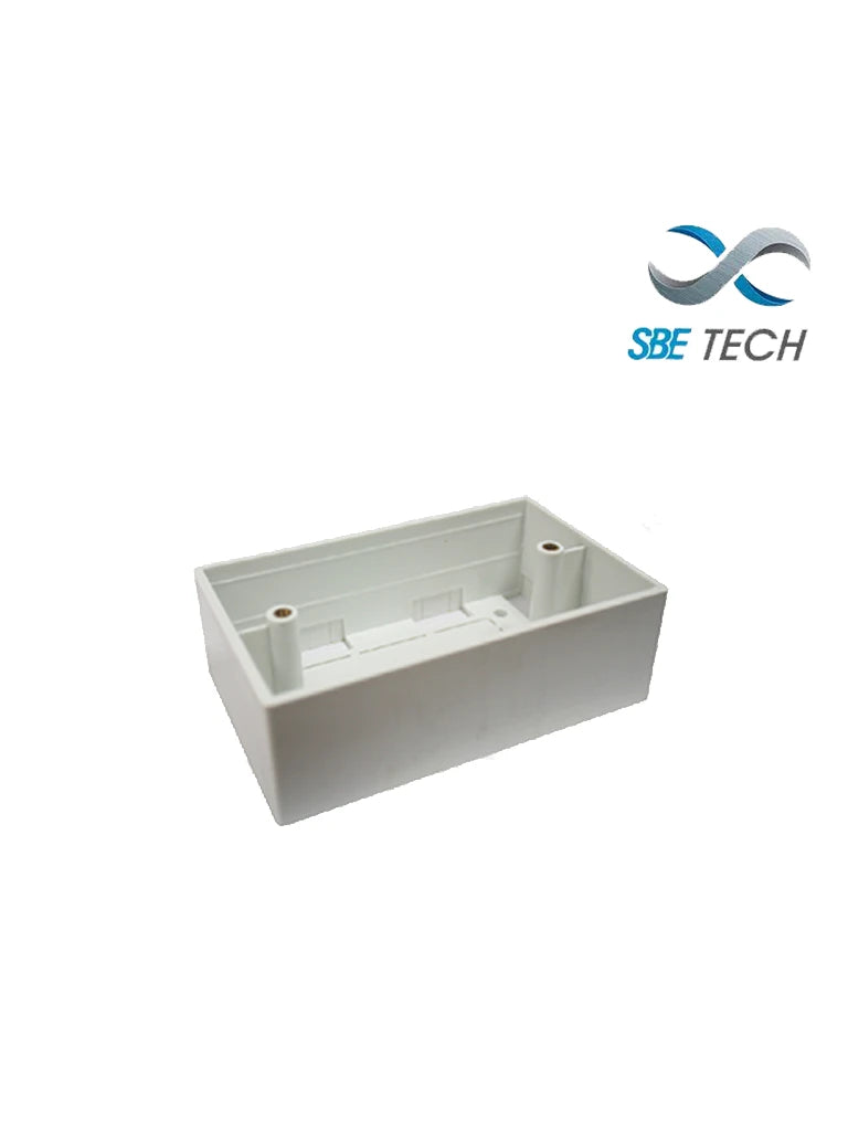 SBETECH SBE-CUNIV2- CAJA UNIVERSAL DE PVC 2X4 REFORZADA/ RANGO DE TEMPERATURA DE TRABAJO -20ºC HASTA +65ºC/ FACIL INSTALACIÓN/ FÁCIL LIMPIEZA-Faceplate Y Cajas Universales-SBE TECH-Bsai Seguridad & Controles