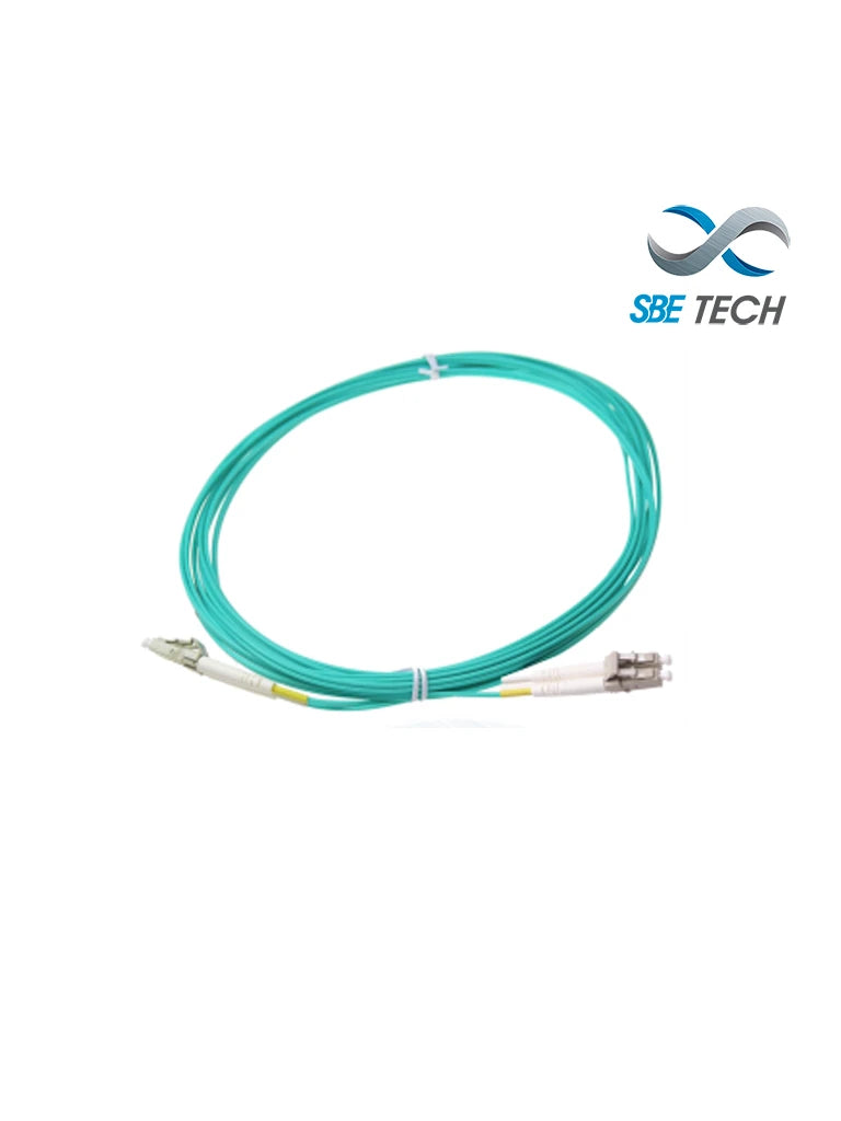 SBETECH SBE-JUMLC-LC-3M50 - JUMPER DE FIBRA ÓPTICA LC-LC MM 50/125ΜM OM4 DÚPLEX 2MM, 3MTS UPC-Jumper / Latiguillo-SBE TECH-Bsai Seguridad & Controles