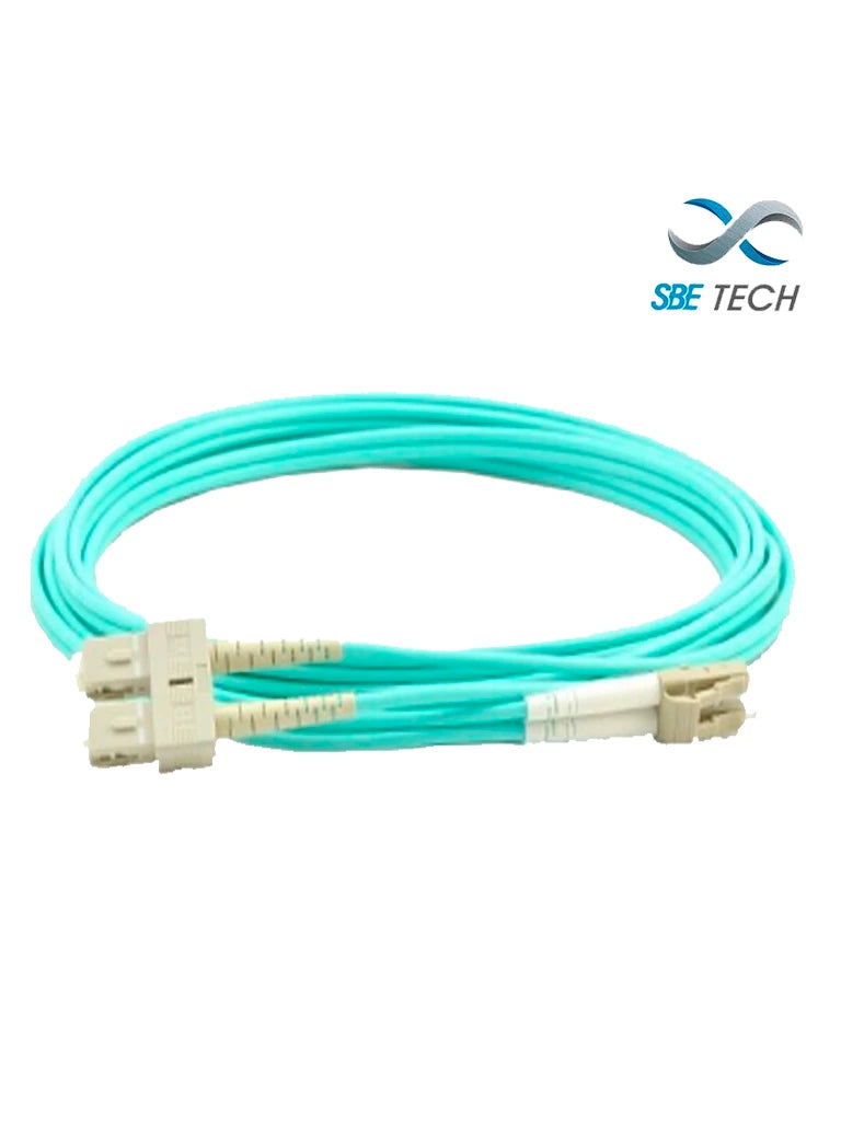 SBETECH SBE-JUMLC-SC-1M50 - JUMPER LC-SC MM 50/125 OM4 DUPLEX 2 MM, 1 METRO, UPC-Jumper / Latiguillo-SBE TECH-Bsai Seguridad & Controles