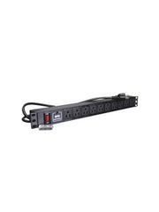 SBETECH SBE-TC010SPV - BARRA HORIZONTAL DE 10 CONTACTOS POLARIZADOS CON SUPRESOR DE PICOS, MONTAJE 19″ 1UR.-Barras Multiconectores-SBE TECH-Bsai Seguridad & Controles