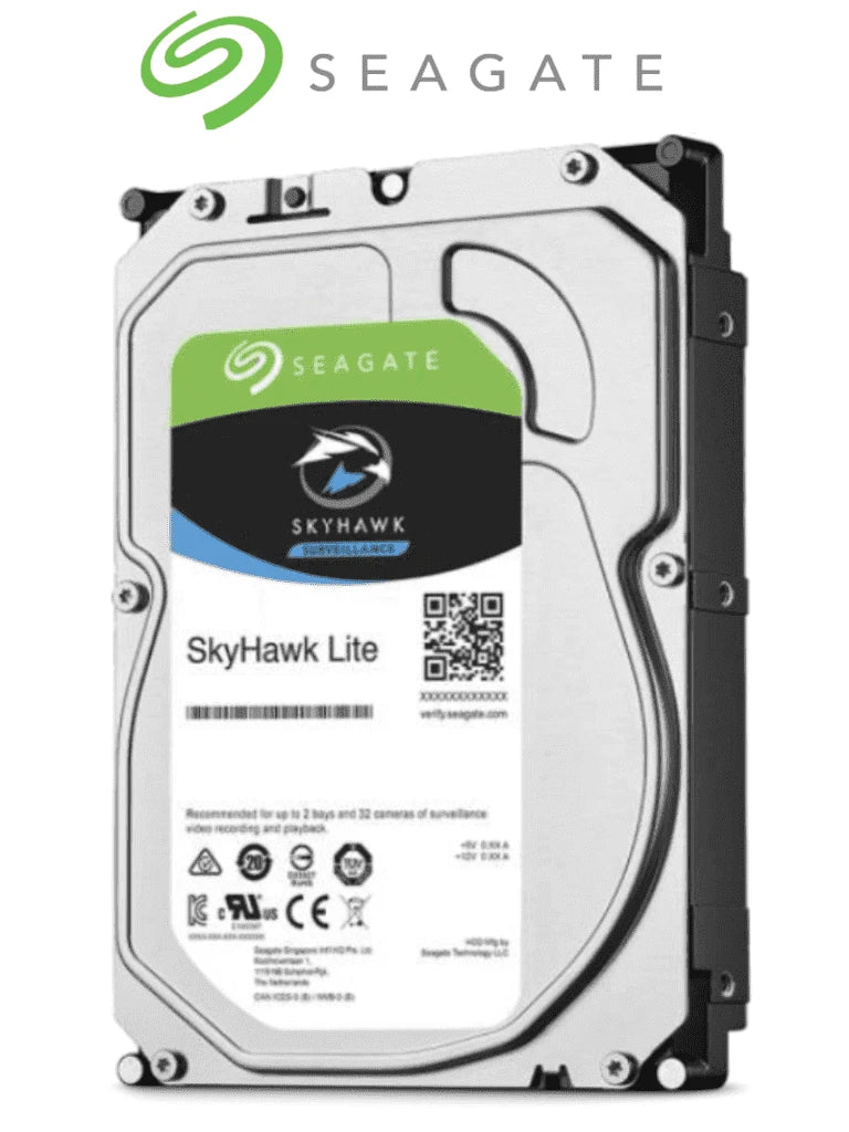 SEAGATE ST1000VX008- DISCO DURO DE 1TB/ SERIE SKYHAWK LITE/ RECOMENDADO PARA VIDEOVIGILANCIA/ HASTA 2 BAHÍAS/ HASTA 32 CÁMARAS/ 36 MESES DE GARANTÍA-Almacenamiento-SEAGATE-Bsai Seguridad & Controles