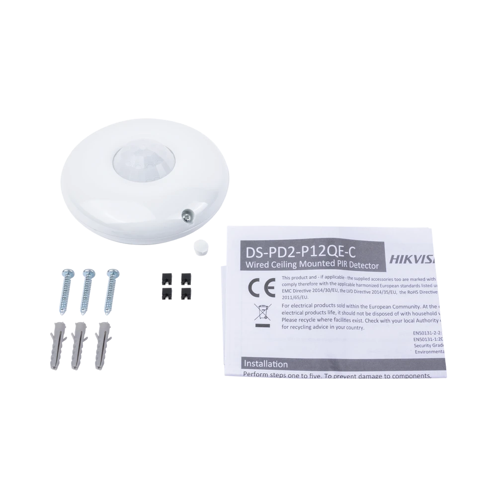 SENSOR PIR 360° HIKVISION / CABLEADO-Detectores / Sensores-HIKVISION-Bsai Seguridad & Controles