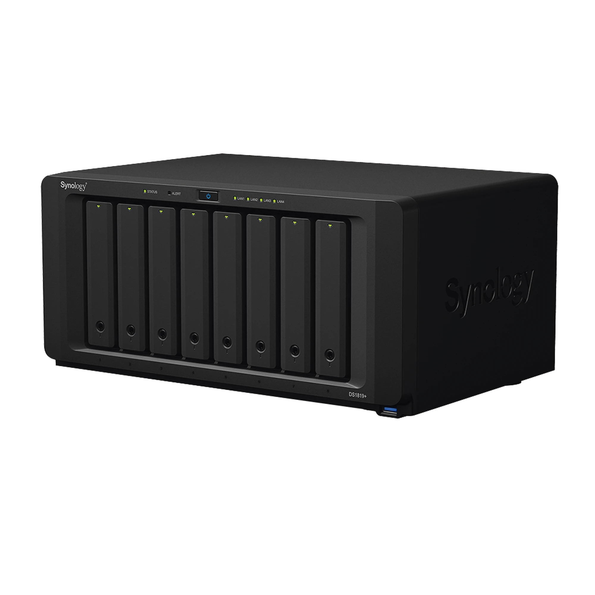 SERVIDOR NAS DE ESCRITORIO CON 8 BAHÍAS / EXPANSIBLE A 18 BAHÍAS / HASTA 252 TB / 4GB DE RAM /HASTA 40 CÁMARAS-Almacenamiento NAS-SAN-eSATA-SYNOLOGY-Bsai Seguridad & Controles