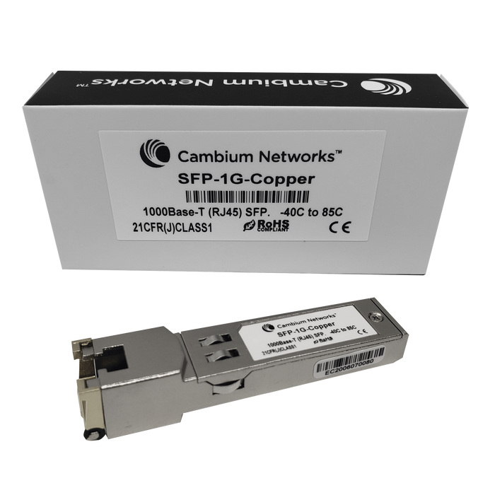 SFP-1G-COPPER -- CAMBIUM NETWORKS -- al mejor precio $ 1658.80 -- Networking,redes 2022,Redes y Audio-Video,Transceptores de Fibra
