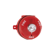 SIRENA CON LÁMPARA ESTROBOSCÓPICA PARA EXTERIOR, MONTAJE EN TECHO, NIVEL DE CANDELAS SELECCIONABLE, COLOR ROJO-Notificacion y Voceo-SYSTEM SENSOR-Bsai Seguridad & Controles