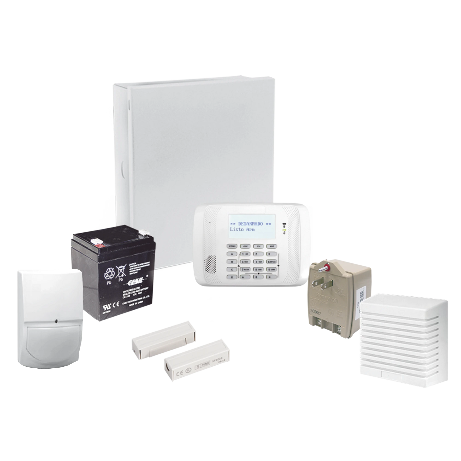 SISTEMA DE ALARMA CABLEADO CON SENSORES DE MOVIMIENTO, CONTACTOS DE PUERTA O VENTANA Y SIRENA-Alarmas-HONEYWELL HOME RESIDEO-Bsai Seguridad & Controles