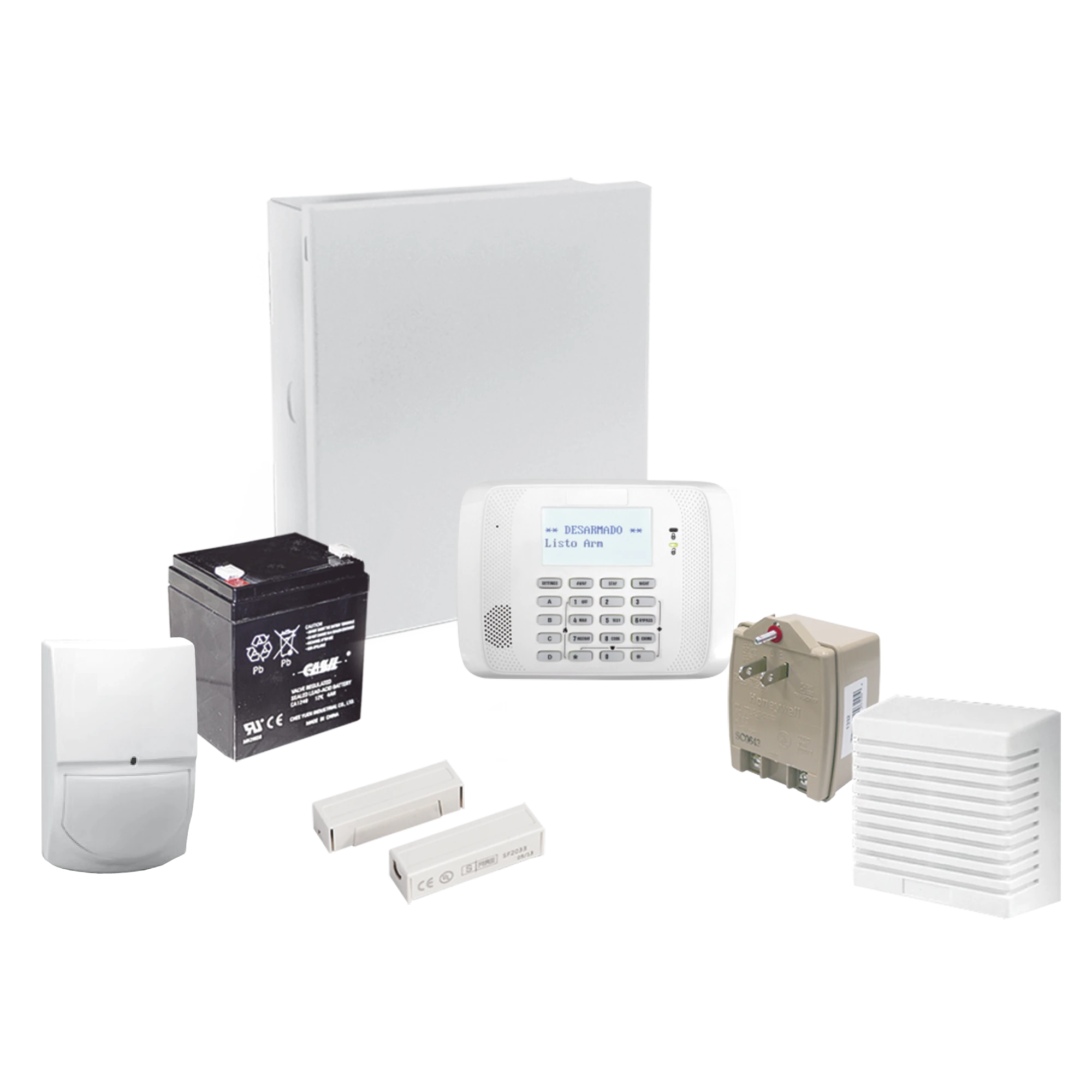 SISTEMA DE ALARMA CABLEADO CON SENSORES DE MOVIMIENTO, CONTACTOS DE PUERTA O VENTANA Y SIRENA-Alarmas-HONEYWELL HOME RESIDEO-Bsai Seguridad & Controles