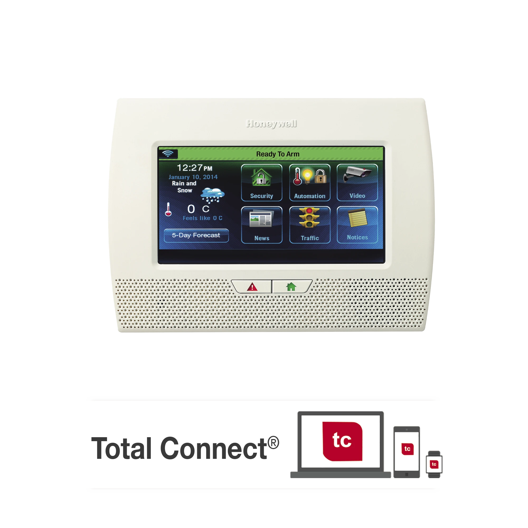 SISTEMA DE ALARMA INALAMBRICO CON PANTALLA TOUCH DE 7 WIFI, AUTOMATIZACION CON Z-WAVE-Alarmas-HONEYWELL HOME RESIDEO-Bsai Seguridad & Controles