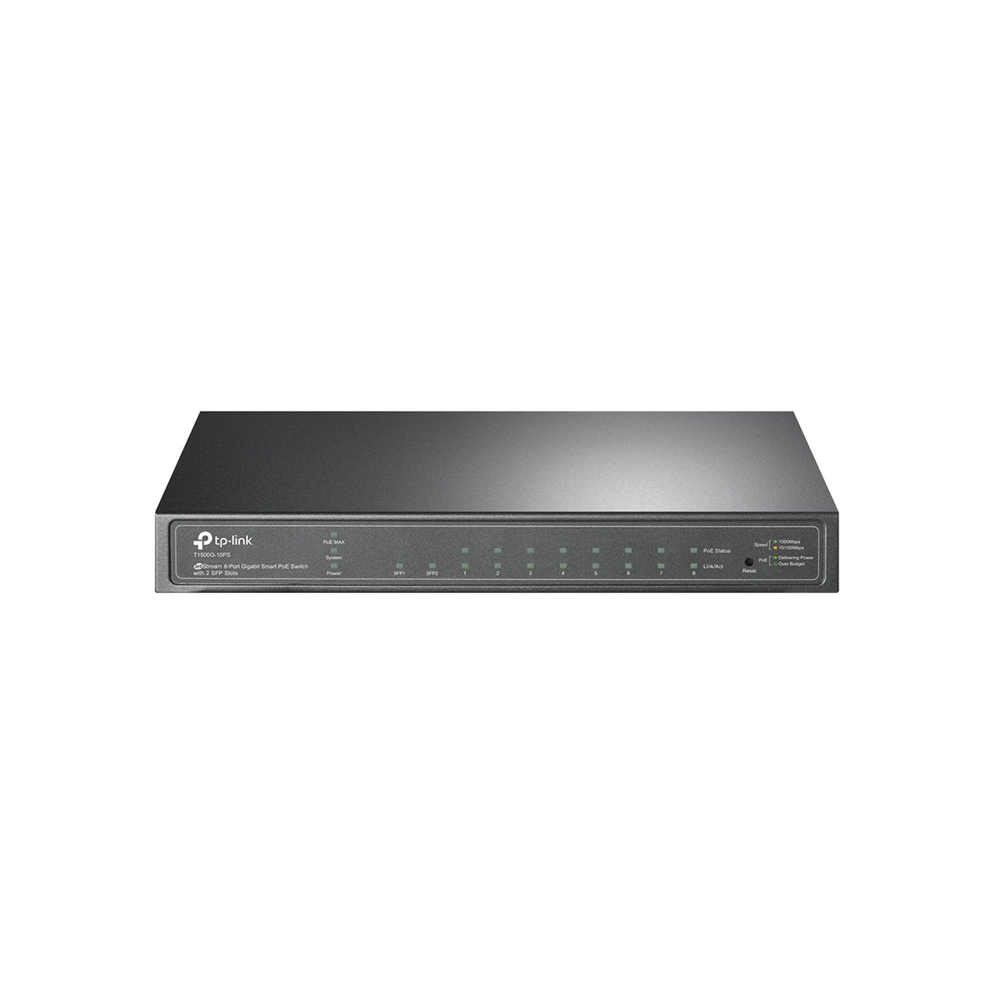SMART SWITCH POE JETSTREAM ADMINISTRABLE CAPA 2, 8 PUERTOS 10/100/1000 MBPS + 2 PUERTOS SFP 53 W-Switches PoE-TP-LINK-Bsai Seguridad & Controles