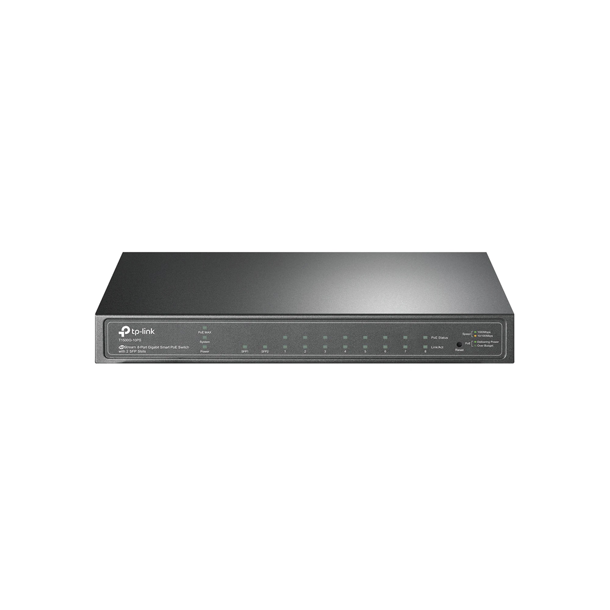 SMART SWITCH POE JETSTREAM ADMINISTRABLE CAPA 2, 8 PUERTOS 10/100/1000 MBPS + 2 PUERTOS SFP 53 W-Switches PoE-TP-LINK-Bsai Seguridad & Controles