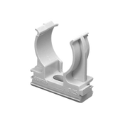 SOPORTE DE PRESIÓN (ABRAZADERA), PVC AUTO-EXTINGUIBLE, ABIERTO PARA TUBERÍA DE 40 MM (1 1/2")-Tuberia PVC / Registros PVC-GEWISS-Bsai Seguridad & Controles