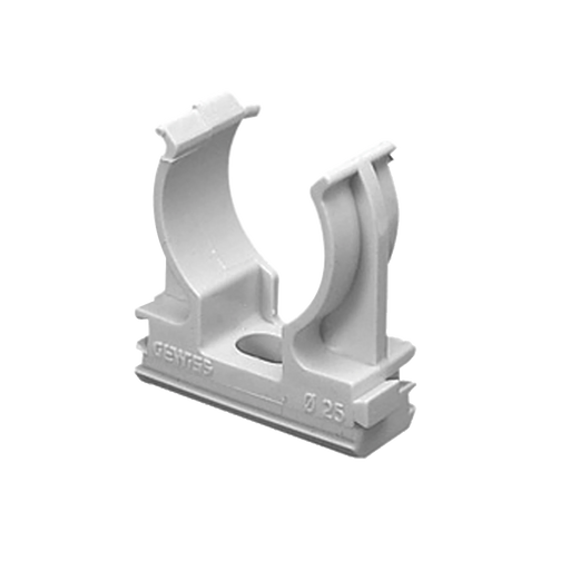 SOPORTE DE PRESIÓN (ABRAZADERA), PVC AUTO-EXTINGUIBLE, ABIERTO PARA TUBERÍA DE 40 MM (1 1/2")-Tuberia PVC / Registros PVC-GEWISS-Bsai Seguridad & Controles