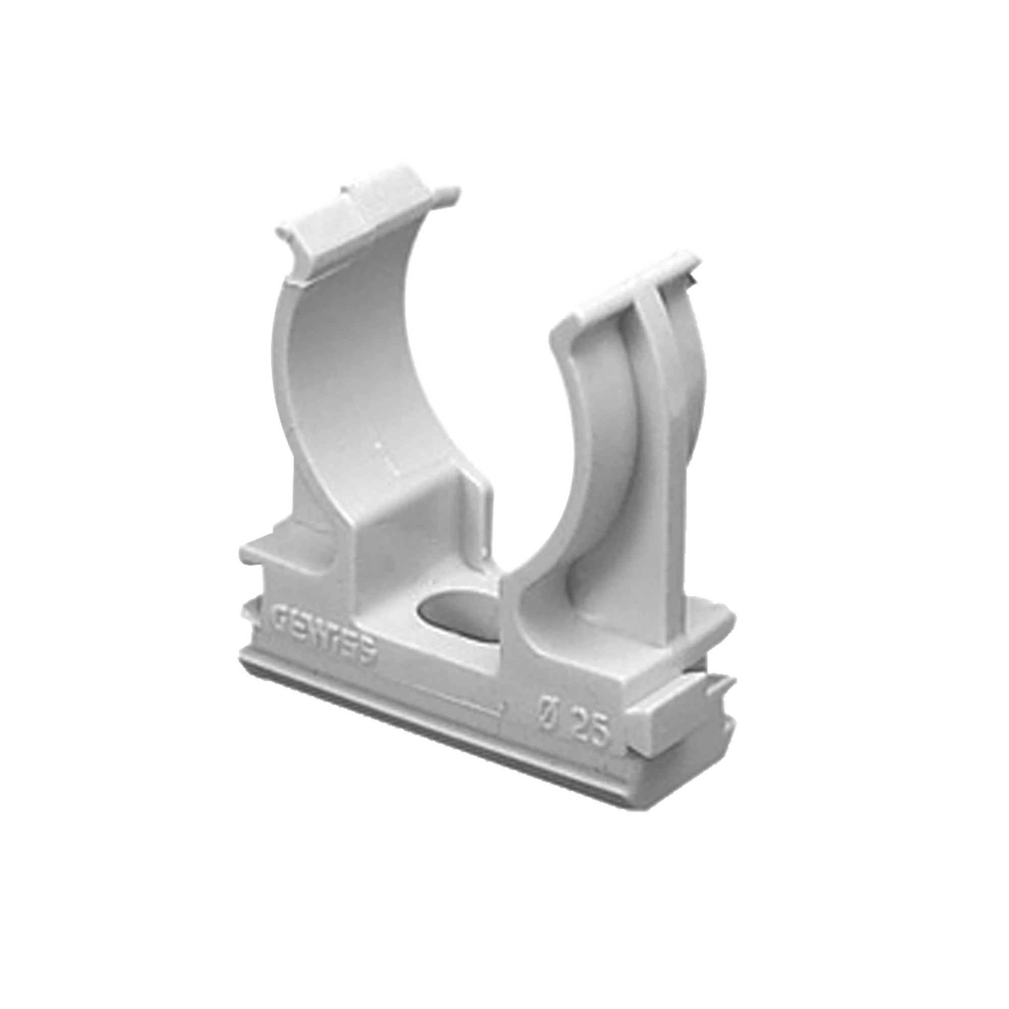 SOPORTE DE PRESIÓN (ABRAZADERA), PVC AUTO-EXTINGUIBLE, ABIERTO PARA TUBERÍA DE 50 MM (2")-Tuberia PVC / Registros PVC-GEWISS-Bsai Seguridad & Controles