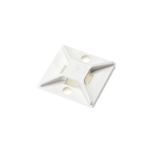 SUJETADOR PARA CABLE CON CINCHOS, DE 4 VIAS, CON ADHESIVO, 25.4 X 25.4MM (1IN X 1IN), COLOR BLANCO, 1 PIEZA-Canaletas-PANDUIT-Bsai Seguridad & Controles