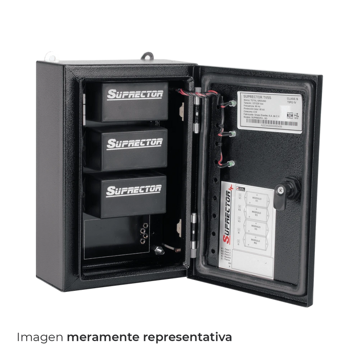 SUPRESOR DE PICO CLASE B CON VOLTAJE DE OPERACIÓN 127/220 VCA, 1 FASE, 60 KA-Protección contra Descargas-TOTAL GROUND-Bsai Seguridad & Controles