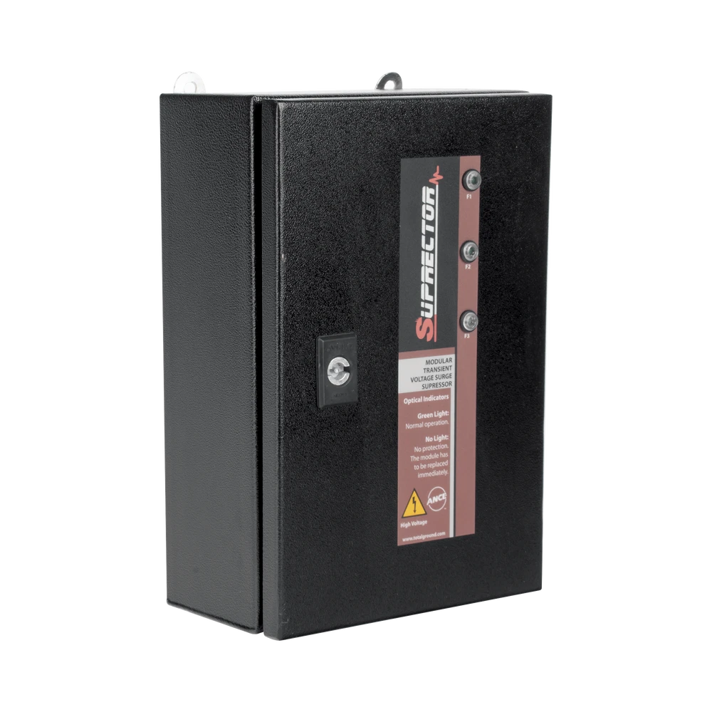 SUPRESOR DE PICO CLASE B CON VOLTAJE DE OPERACIÓN 127/220 VCA, 1 FASE, 80 KA-Protección contra Descargas-TOTAL GROUND-Bsai Seguridad & Controles