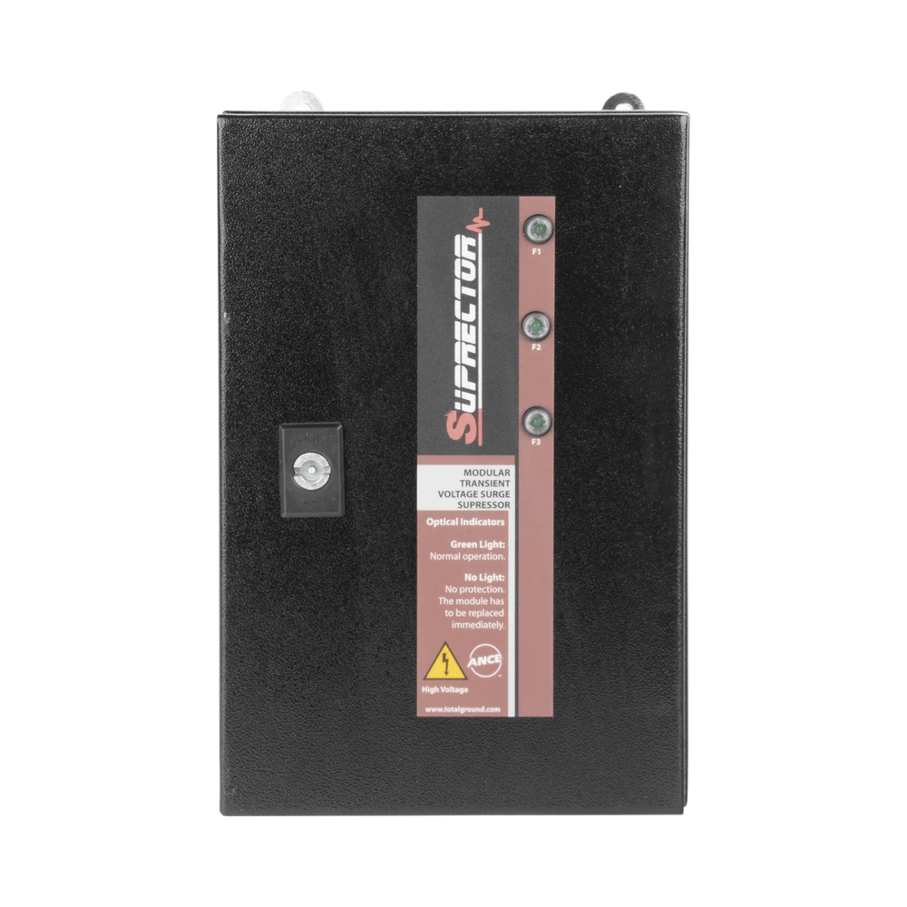 SUPRESOR DE PICO CLASE B CON VOLTAJE DE OPERACIÓN 127/220 VCA, 1 FASE, 80 KA-Protección contra Descargas-TOTAL GROUND-Bsai Seguridad & Controles