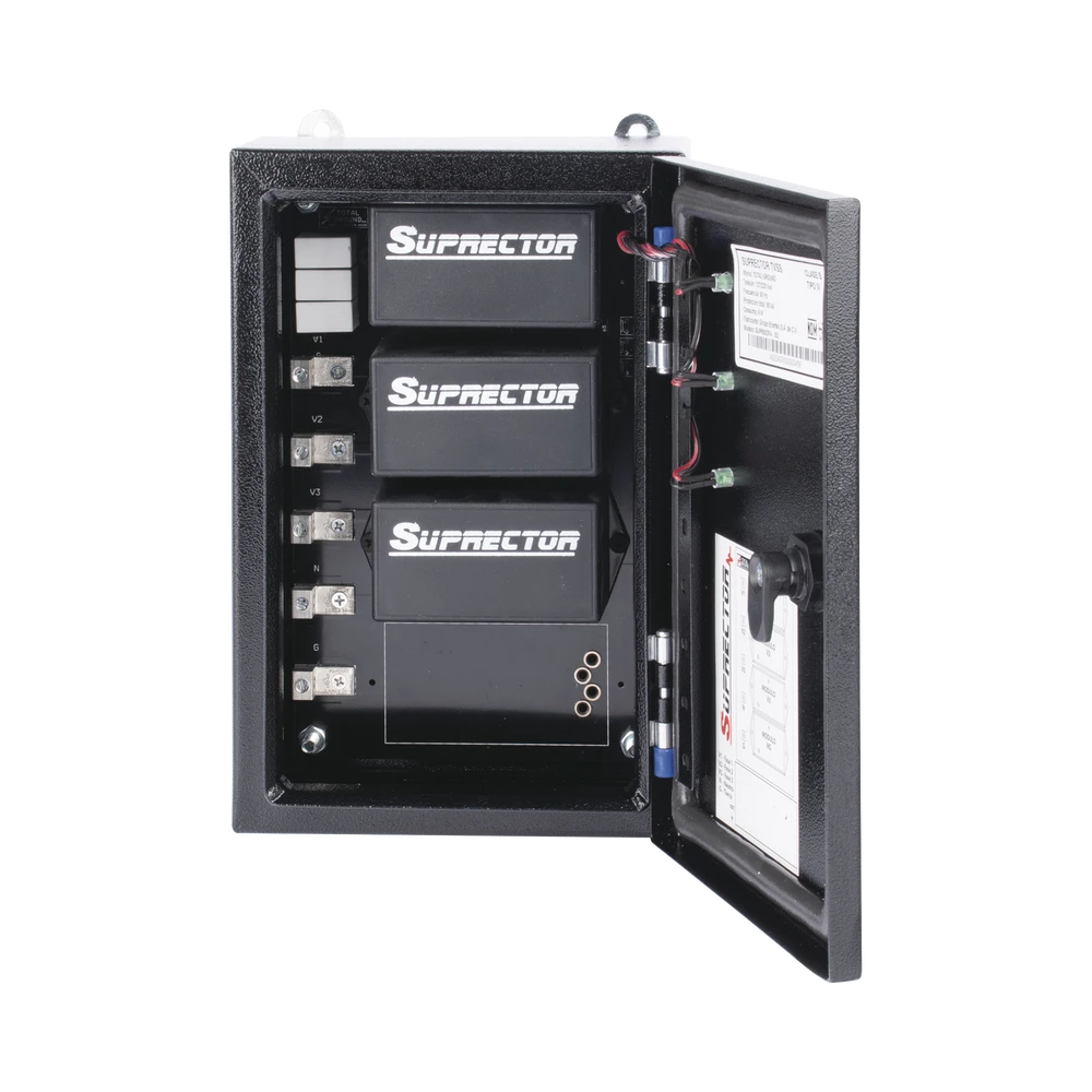 SUPRESOR DE PICO CLASE B CON VOLTAJE DE OPERACIÓN 127/220 VCA, 3 FASES, 80 KA-Protección contra Descargas-TOTAL GROUND-Bsai Seguridad & Controles