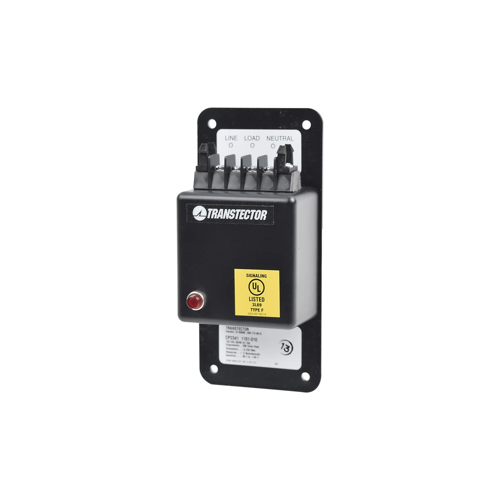 SUPRESOR DE PICOS DE 120 VAC A 15 AMP, CON FUSIBLE INTERNO, TECNOLOGIA SASD (1101-010)-Protección contra Descargas-TRANSTECTOR-Bsai Seguridad & Controles
