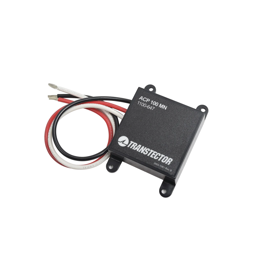 SUPRESOR DE PICOS/TRANSITORIOS PARA LÍNEAS DE VOLTAJE ALTERNA DE 120 VCA A 15 A-Protección contra Descargas-TRANSTECTOR-Bsai Seguridad & Controles