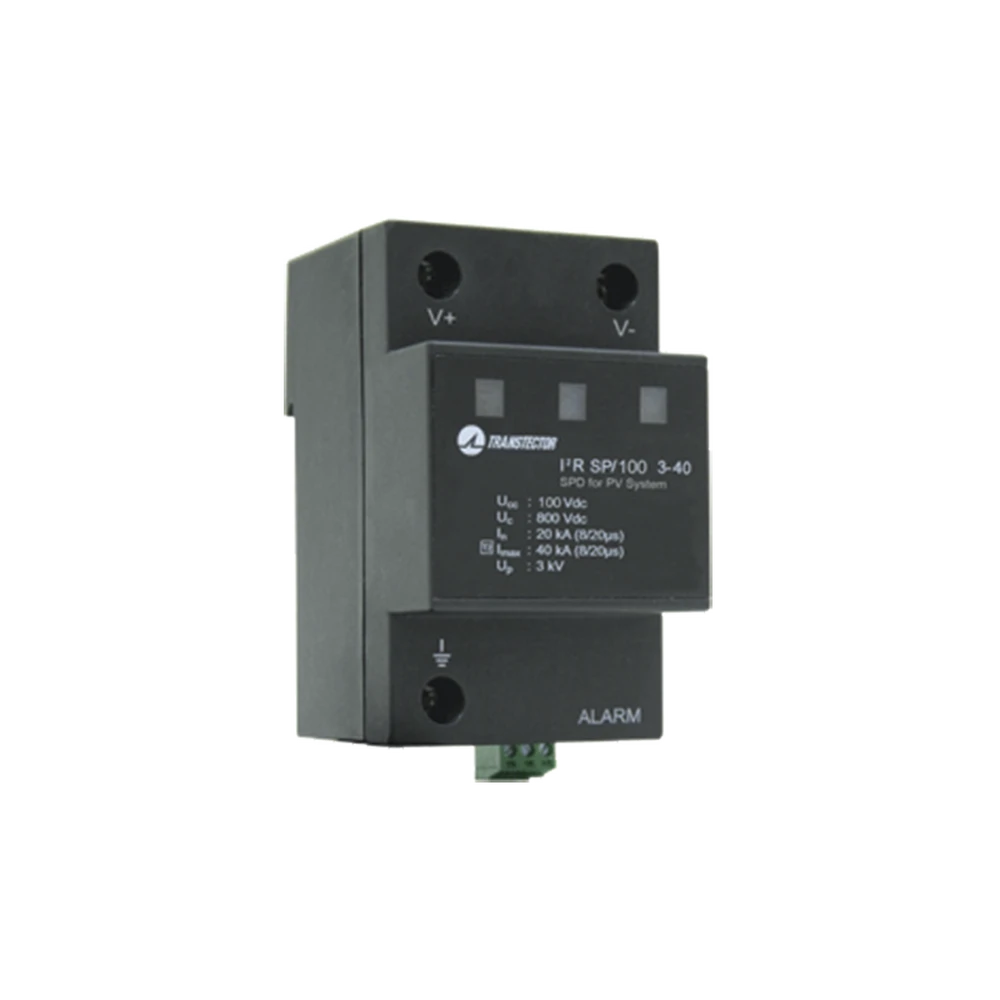 SUPRESOR DE SOBRETENSIONES A 100 VDC TIPO 2 EN MONTAJE DIN RAIL-Protección contra Descargas-TRANSTECTOR-Bsai Seguridad & Controles