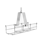 SUSPENSIÓN CONJUNTO 100 MM, PARA MONTAR LA CHAROLA DESDE EL TECHO, CON ACABADO ELECTRO ZINC PARA VARILLA DE 1/4, 5/16 Y 3/8-Montajes Charola-CHAROFIL-Bsai Seguridad & Controles