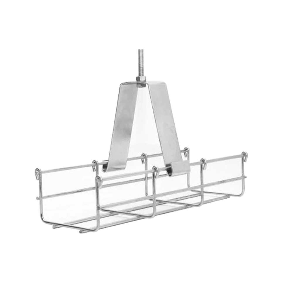 SUSPENSIÓN CONJUNTO 100 MM, PARA MONTAR LA CHAROLA DESDE EL TECHO, CON ACABADO ELECTRO ZINC PARA VARILLA DE 1/4, 5/16 Y 3/8-Montajes Charola-CHAROFIL-Bsai Seguridad & Controles