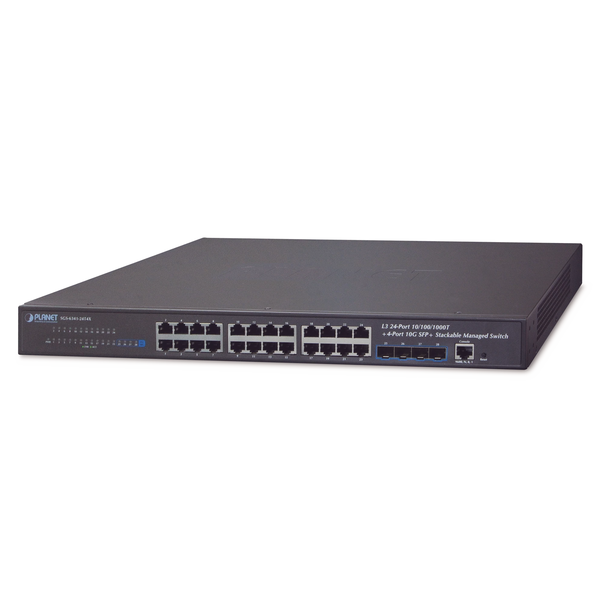 SWITCH ADMINISTRABLE CAPA 3, 24-PUERTOS 10/100/1000T + 4-PUERTOS 10G SFP+, APILABLE-Switches-PLANET-Bsai Seguridad & Controles