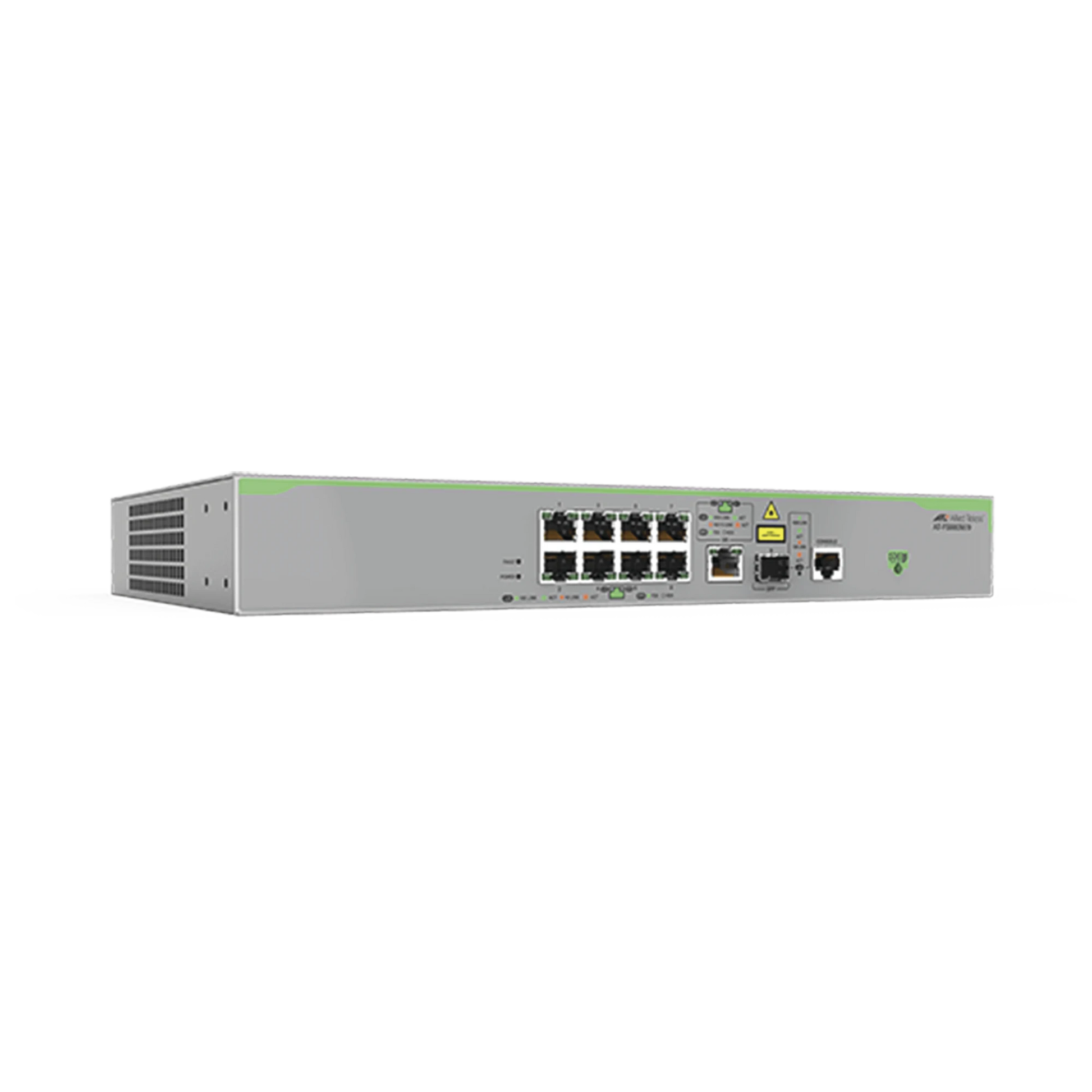 SWITCH ADMINISTRABLE CENTRECOM FS980M, CAPA 3 DE 8 PUERTOS 10/100 MBPS + 1 PUERTOS RJ45 GIGABIT/SFP COMBO-Switches-ALLIED TELESIS-Bsai Seguridad & Controles