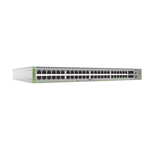 SWITCH ADMINISTRABLE CENTRECOM GS980M, CAPA 3 DE 48 PUERTOS 10/100/1000MBPS + 4 SFP GIGABIT-Switches-ALLIED TELESIS-Bsai Seguridad & Controles