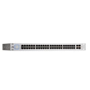 SWITCH ADMINISTRABLE UNIFI DE 48 PUERTOS, 750 WATTS-Switches PoE-UBIQUITI-Bsai Seguridad & Controles
