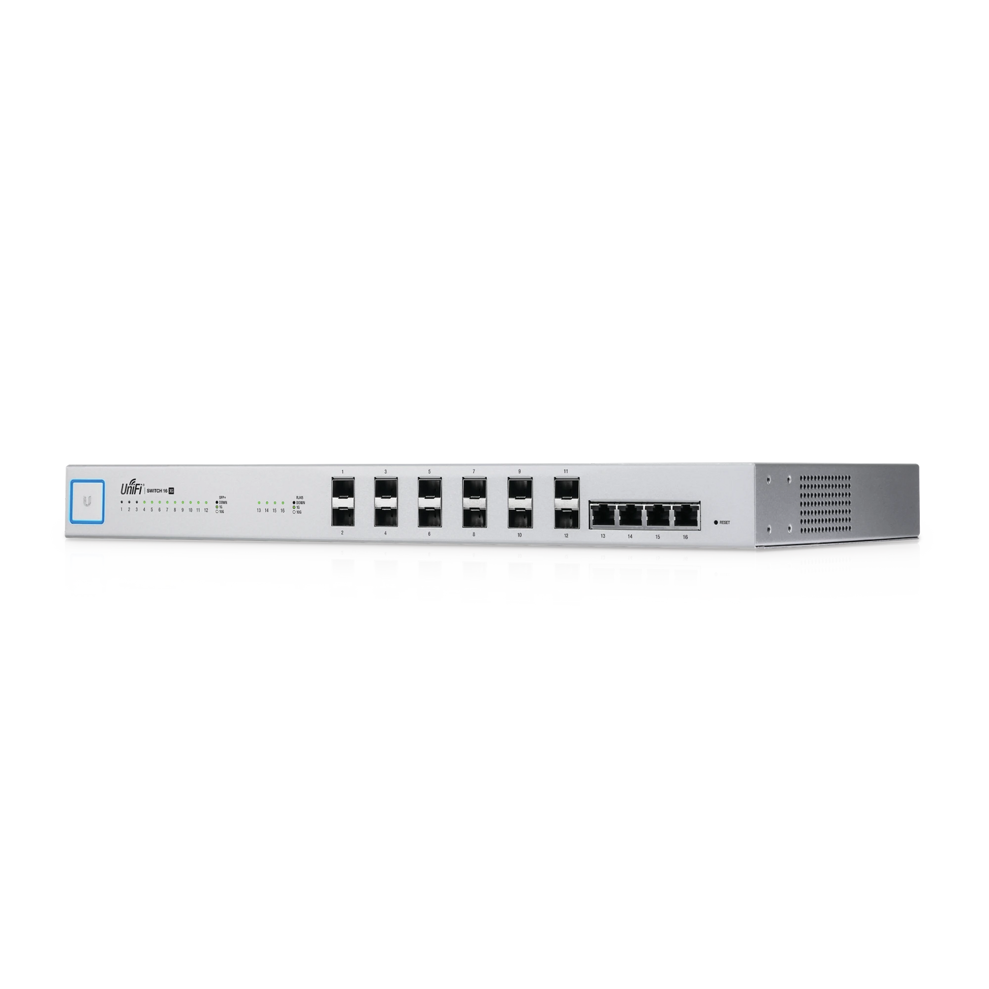 SWITCH DE ACCESO ADMINISTRABLE, 16 PUERTOS 10G-Switches-UBIQUITI-Bsai Seguridad & Controles