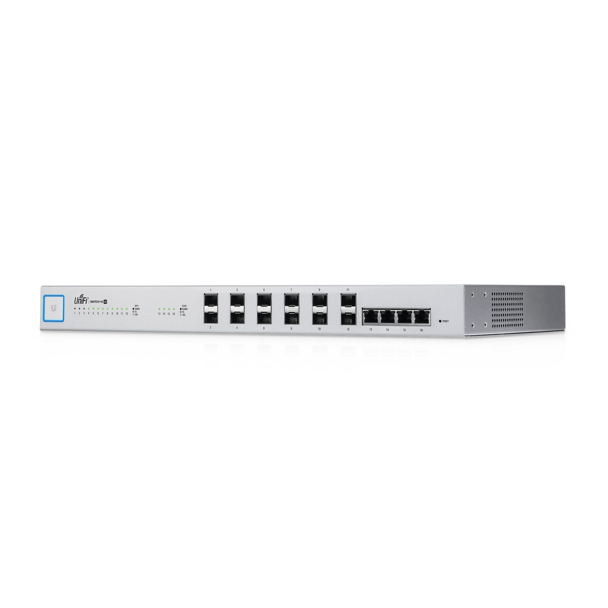 SWITCH DE ACCESO ADMINISTRABLE, 16 PUERTOS 10G-Switches-UBIQUITI-Bsai Seguridad & Controles