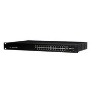 SWITCH EDGEMAX ADMINISTRABLE DE 24 PUERTOS GIGABIT CON POE+/POE PASIVO 24V + 2 PUERTOS SFP, 500 W-Switches PoE-UBIQUITI-Bsai Seguridad & Controles