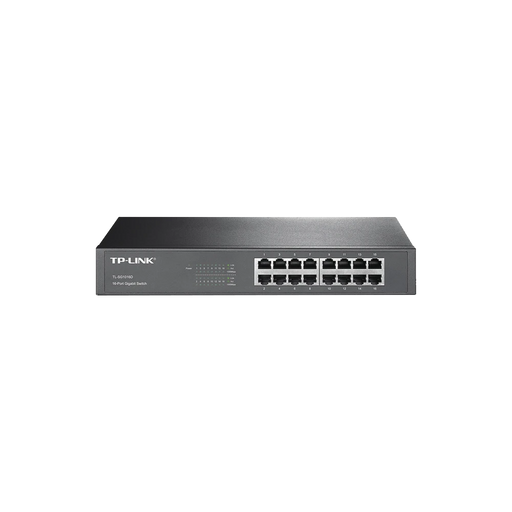 SWITCH GIGABIT NO ADMINISTRABLE DE 16 PUERTOS 10/100/1000 MBPS PARA ESCRITORIO/RACK-Switches-TP-LINK-Bsai Seguridad & Controles