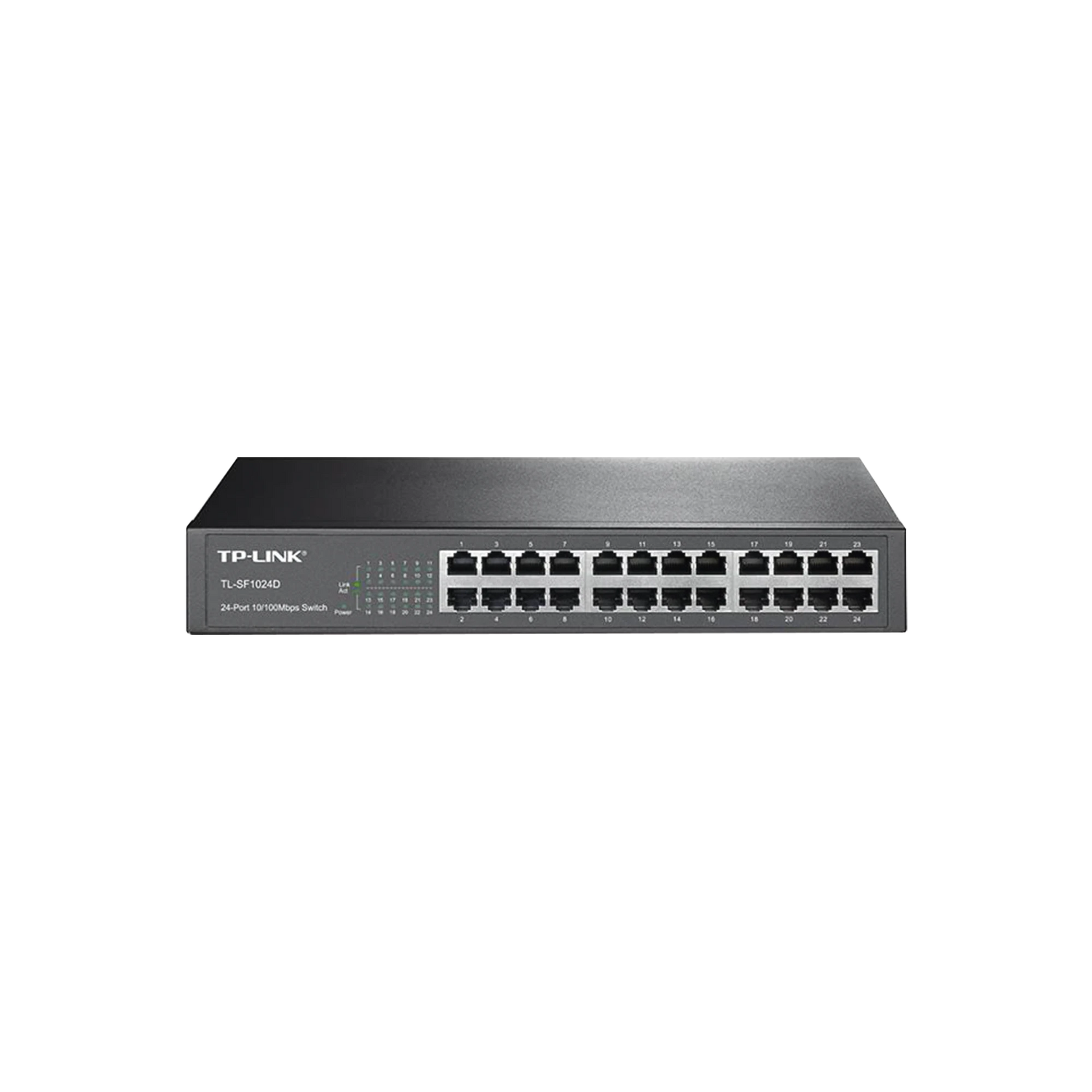 SWITCH GIGABIT NO ADMINISTRABLE DE 24 PUERTOS 10/100 MBPS PARA ESCRITORIO/RACK-Switches-TP-LINK-Bsai Seguridad & Controles