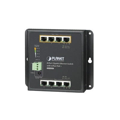 SWITCH INDUSTRIAL DE PARED DE 8 PUERTOS GIGABIT CON 4 PUERTOS POE+ 802.3AT-Industrial-PLANET-Bsai Seguridad & Controles