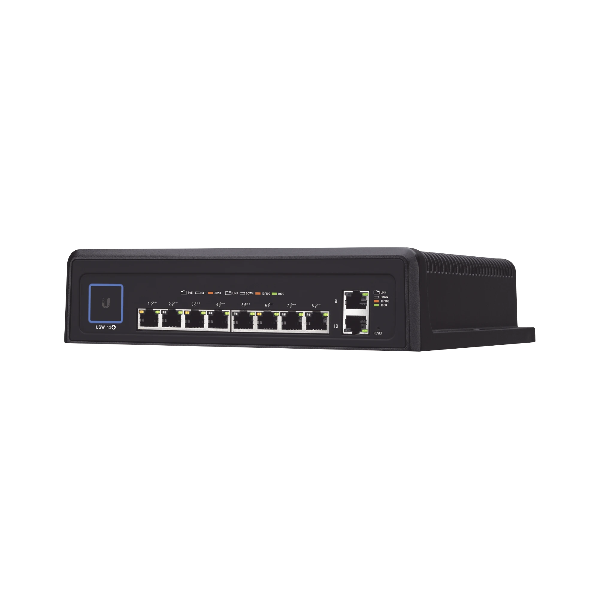 SWITCH INDUSTRIAL UNIFI POE DE 10 PUERTOS GIGABIT (8 X 802.3BT Y 2 X ETHERNET) PARA TEMPERATURAS EXTREMAS-Switches PoE-UBIQUITI-Bsai Seguridad & Controles