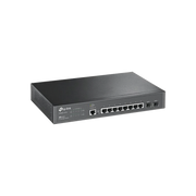 SWITCH JETSTREAM GIGABIT ADMINISTRABLE CAPA 2, 8 PUERTOS 10/100/1000 MBPS + 2 PUERTOS SFP-Switches-TP-LINK-Bsai Seguridad & Controles