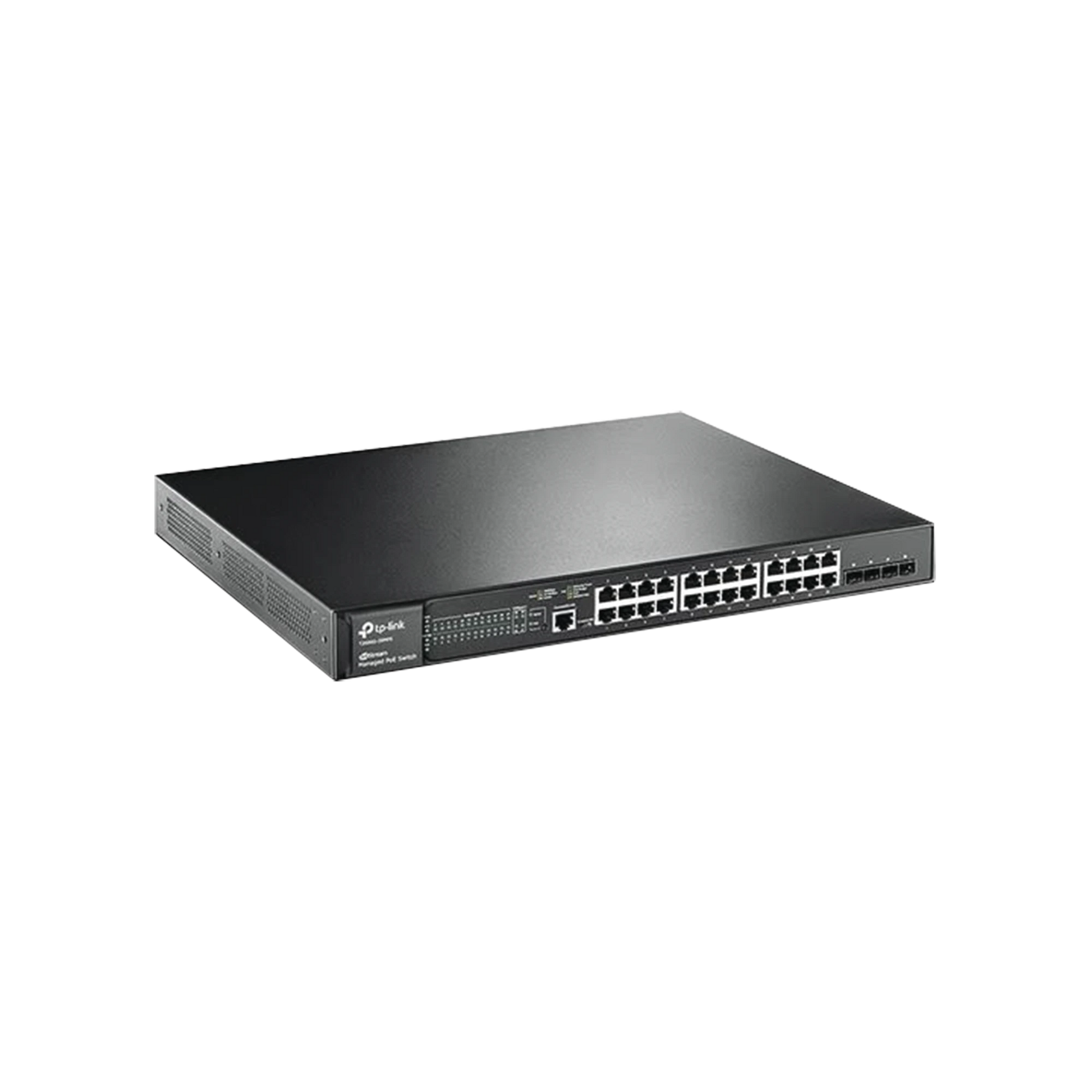 SWITCH JETSTREAM POE+ ADMINISTRABLE CAPA 2, 24 PUERTOS 10/100/1000 MBPS + 4 PUERTOS SFP 384 W-Switches PoE-TP-LINK-Bsai Seguridad & Controles