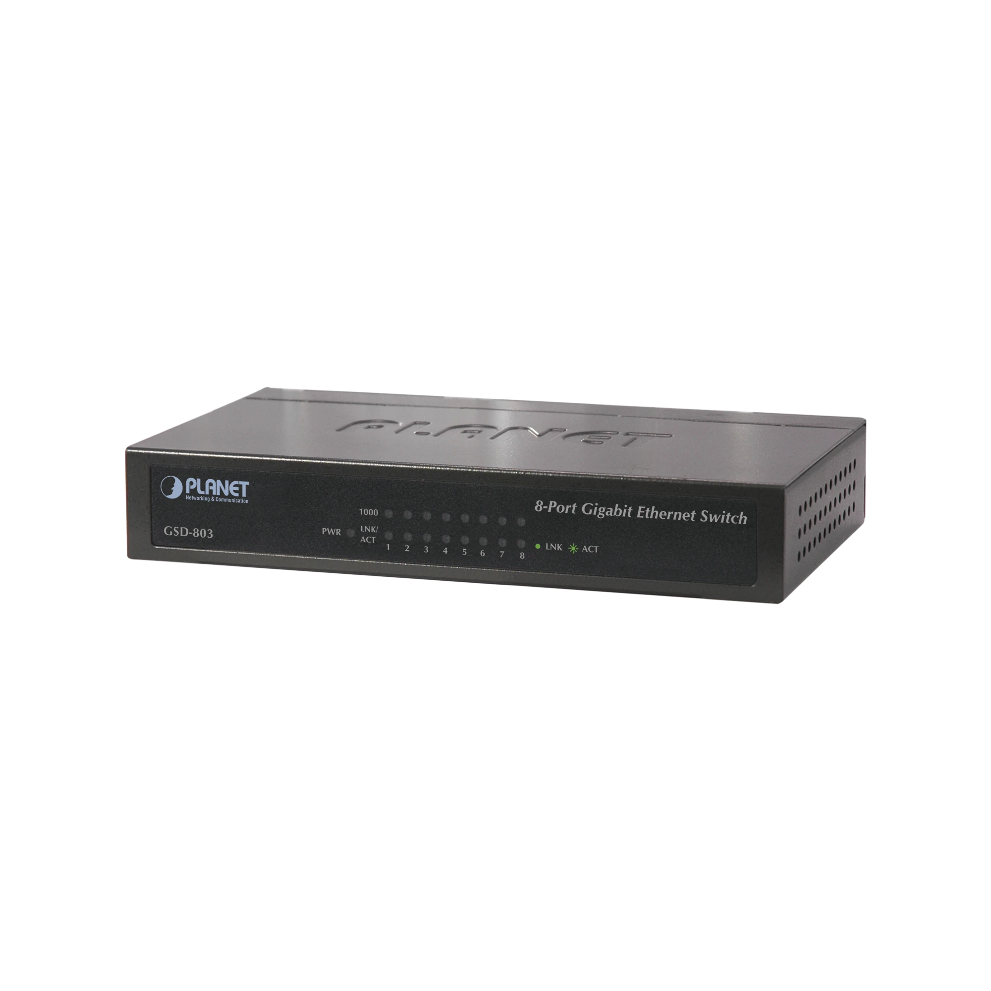 SWITCH NO ADMINISTRABLE 8 PUERTOS GIGABIT 10/100/1000MBPS, CON AHORRADOR DE ENERGIA-Switches-PLANET-Bsai Seguridad & Controles