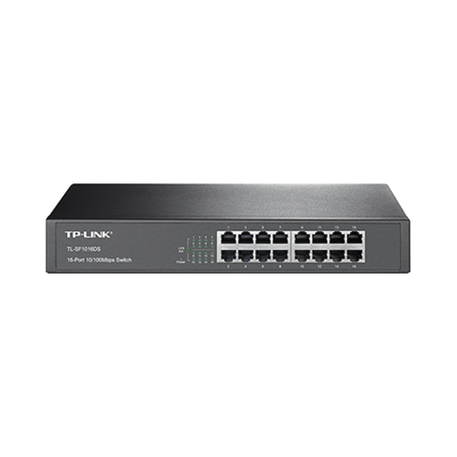 SWITCH NO ADMINISTRABLE DE 16 PUERTOS 10/100 MBPS DE ESCRITORIO Y PARA MONTAJE EN RACK-Switches-TP-LINK-Bsai Seguridad & Controles