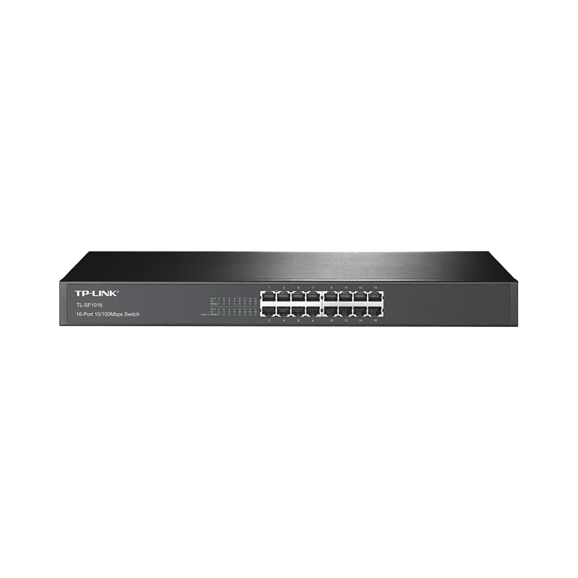 SWITCH NO ADMINISTRABLE DE 16 PUERTOS 10/100 MBPS PARA MONTAJE EN RACK-Switches-TP-LINK-Bsai Seguridad & Controles