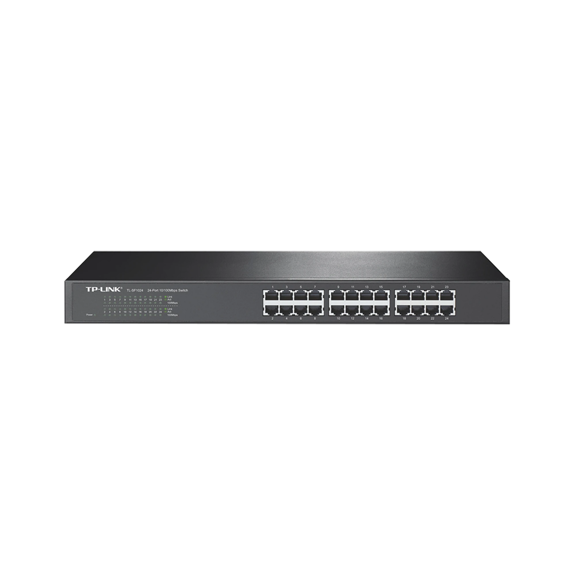 SWITCH NO ADMINISTRABLE DE 24 PUERTOS 10/100 MBPS PARA MONTAJE EN RACK-Switches-TP-LINK-Bsai Seguridad & Controles