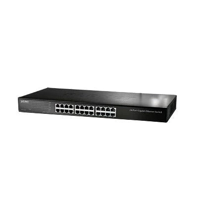 SWITCH NO ADMINISTRABLE GIGABIT DE 24 PUERTOS 10/100/1000 MBPS-Switches-PLANET-Bsai Seguridad & Controles