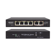 SWITCH POE / 100 METROS POE / 4 PUERTOS 802.3AF /AT 10/100/1000 MBPS + 2 PUERTO UPLINK-Switches-EPCOM TITANIUM-Bsai Seguridad & Controles