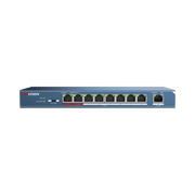 SWITCH POE+ / 250M POE LARGA DISTANCIA / 8 PUERTOS 802.3AF/AT (30W) 10/100 MBPS + 1 PUERTO 10/100-Switches PoE-HIKVISION-Bsai Seguridad & Controles