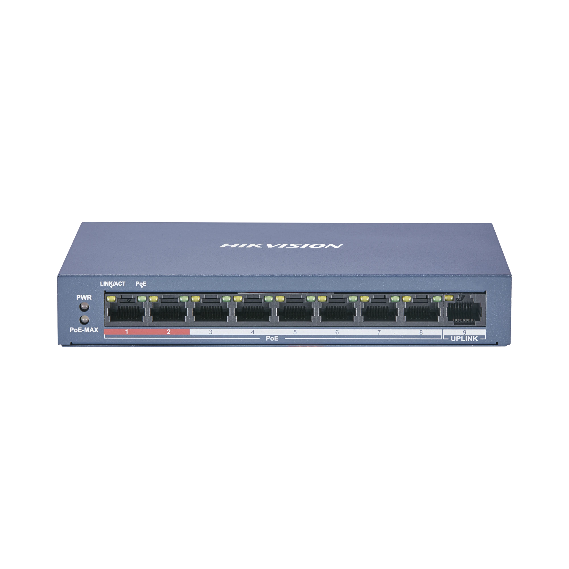 SWITCH POE+ / 250M POE LARGA DISTANCIA / 8 PUERTOS 802.3AF/AT (30W) 100 MBPS + 1 PUERTO 100 MBPS-Switches PoE-HIKVISION-Bsai Seguridad & Controles
